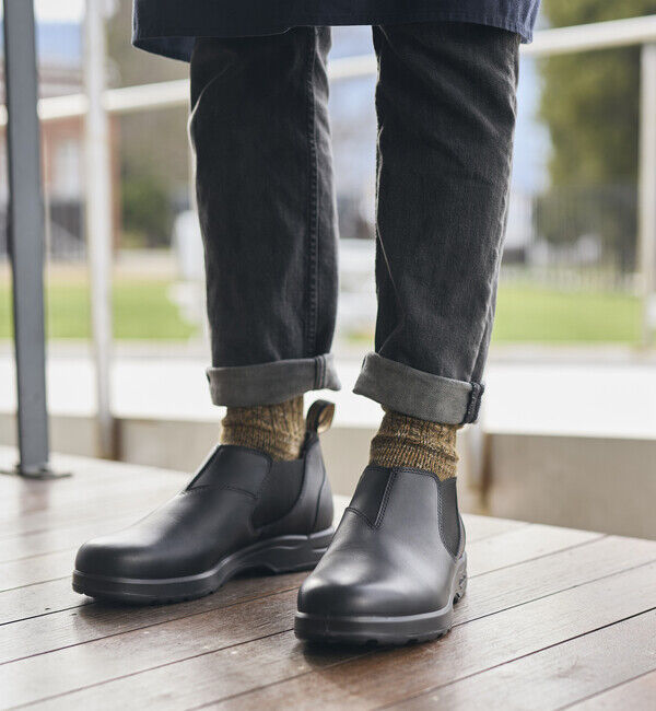 Blundstone「【ブランドストーン】オールテレイン ローカット/ブラック ナチュラルレザー/ブーツ」|ショートブーツ|