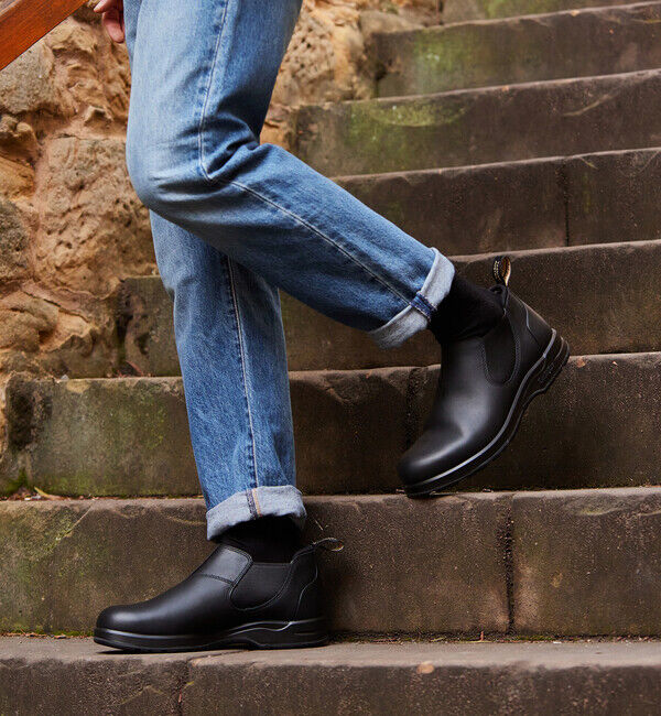 Blundstone「【ブランドストーン】オールテレイン ローカット/ブラック ナチュラルレザー/ブーツ」|ショートブーツ|