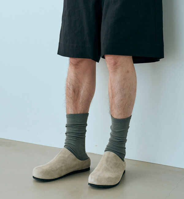 BENEXY「【ベネクシー】270 リラックス/トープ ベロアレザー/クロッグ メンズ レディース」|サンダル|トープ