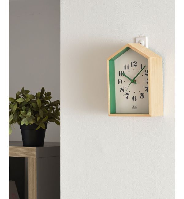 BRUNO「ウッドハウスクロック」|クロック・置時計|