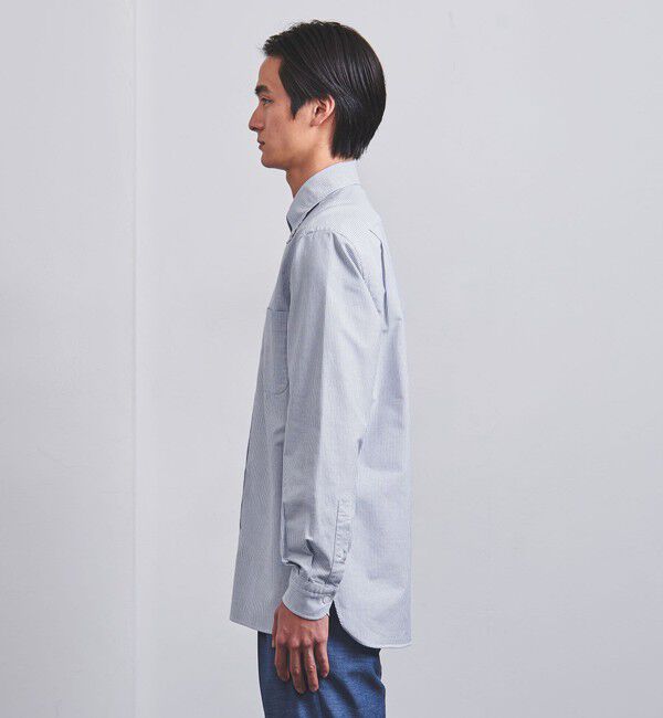 UNITED ARROWS「オーガニックコットン オックスフォード ストライプ ボタンダウン シャツ」|シャツ・ブラウス|