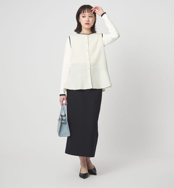 UNITED ARROWS green label relaxing「パイピング ペプラム ニット ジレ」|ベスト・ジレ|