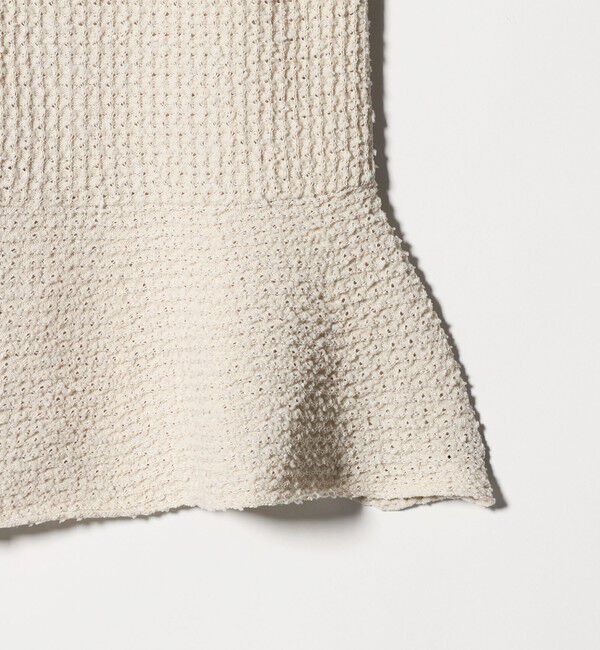 UNITED ARROWS green label relaxing「パイピング ペプラム ニット ジレ」|ベスト・ジレ|