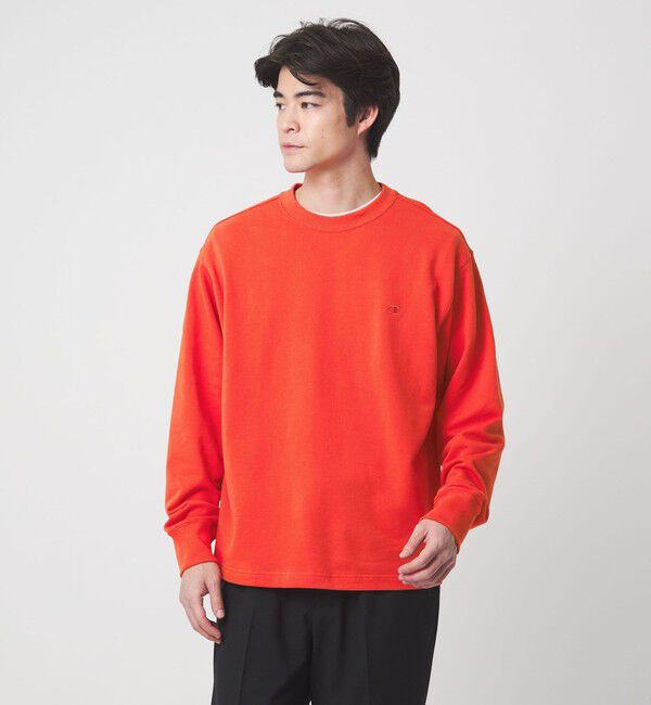UNITED ARROWS green label relaxing「【別注】＜Champion＞クルーネック 長袖 スウェット」|スウェット・ジャージ|RED