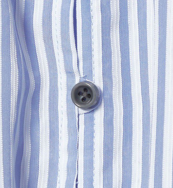 EMMEL REFINES「＜EMMEL REFINES＞EM ストライプ ギャザー ブラウス」|シャツ・ブラウス|