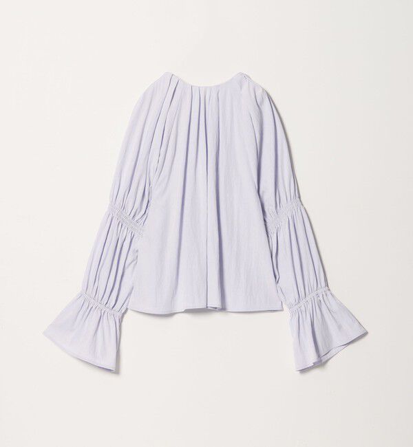 EMMEL REFINES「＜EMMEL REFINES＞EM フロントボタン ソデシャーリング ブラウス」|シャツ・ブラウス|