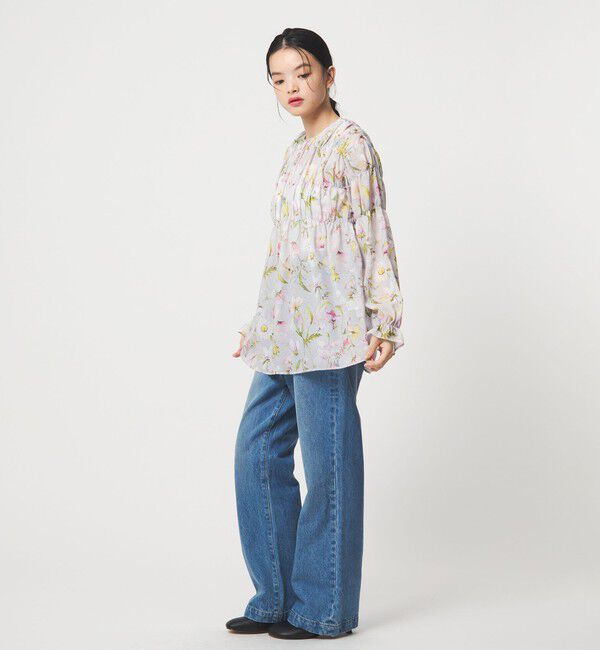 EMMEL REFINES「＜EMMEL REFINES＞EM フラワーシャーリング チュニック」|シャツ・ブラウス|
