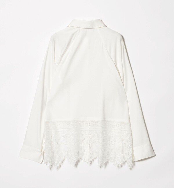 EMMEL REFINES「＜EMMEL REFINES＞EM レース レイヤー シャツ」|シャツ・ブラウス|