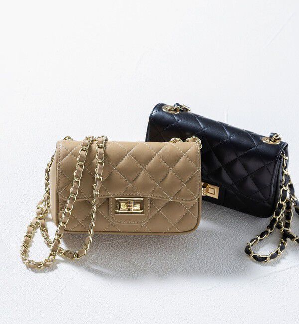 BEAUTY&YOUTH UNITED ARROWS「＜AULENTTI＞レザー キルティング チェーン ショルダーバッグ」|ショルダー・メッセンジャー|