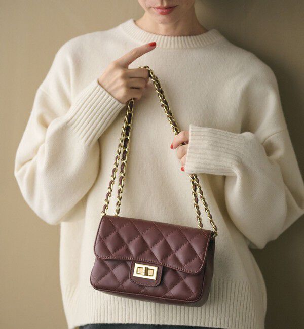 BEAUTY&YOUTH UNITED ARROWS「＜AULENTTI＞レザー キルティング チェーン ショルダーバッグ」|ショルダー・メッセンジャー|MD.BROWN