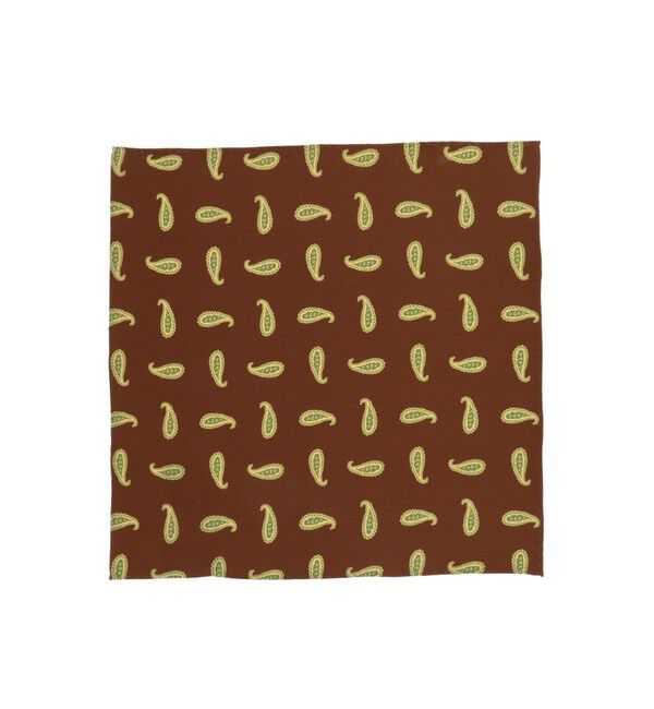 BEAMS PLUS「BEAMS PLUS / ペイズリー プリント シルク チーフ」|ハンカチ|