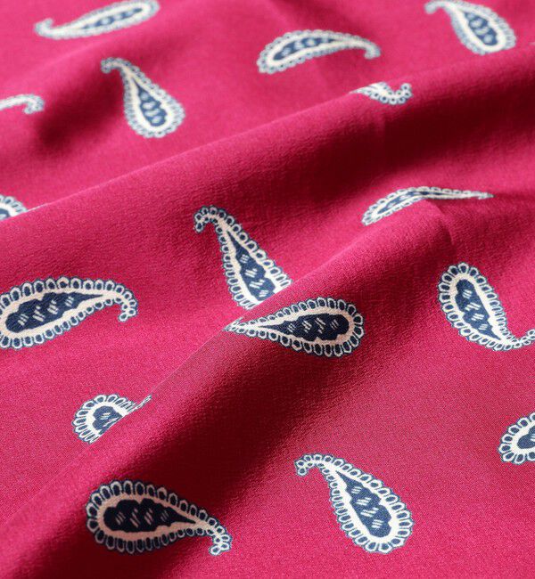 BEAMS PLUS「BEAMS PLUS / ペイズリー プリント シルク チーフ」|ハンカチ|