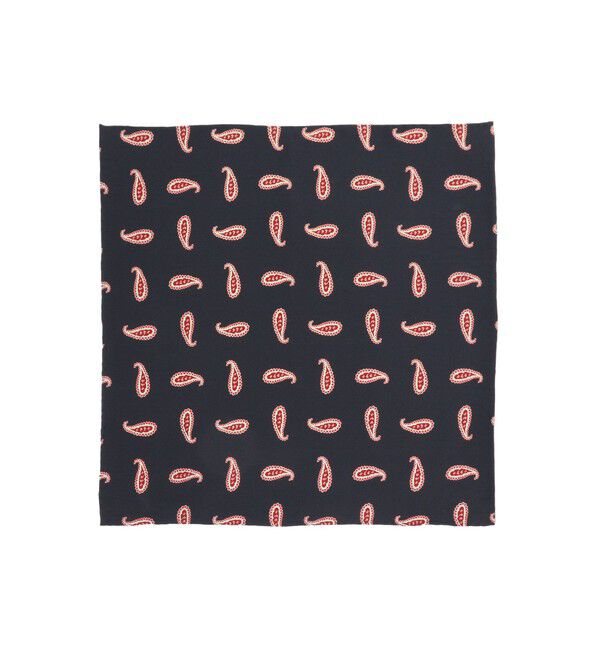 BEAMS PLUS「BEAMS PLUS / ペイズリー プリント シルク チーフ」|ハンカチ|