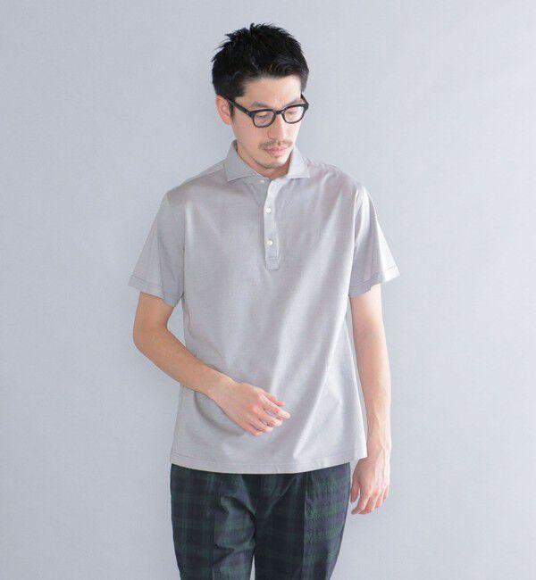SHIPS「SHIPS：ALBINI 32ゲージ カノコ無地 ポロシャツ」|ポロシャツ|