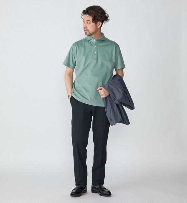 SHIPS「SHIPS：ALBINI 32ゲージ カノコ無地 ポロシャツ」|ポロシャツ|