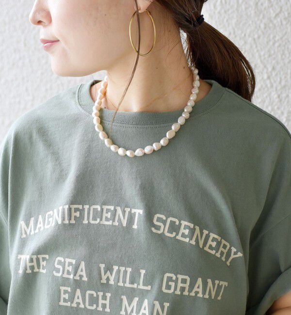 SHIPS for women「淡水パールマンテルネックレス 40cm」|ネックレス|