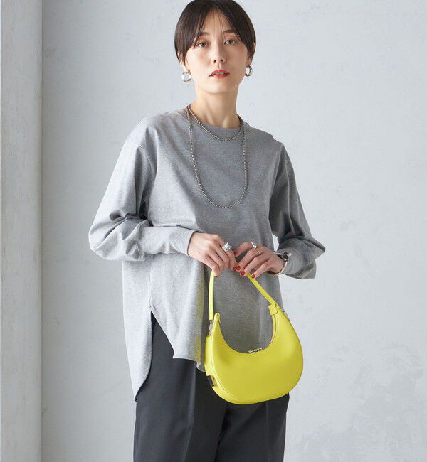 SHIPS for women「ロング リブ スリーブ カットソー  ボーダー / ソリッド」|Tシャツ・カットソー|