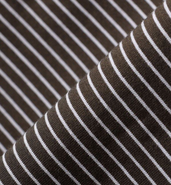 SHIPS for women「ロング リブ スリーブ カットソー  ボーダー / ソリッド」|Tシャツ・カットソー|