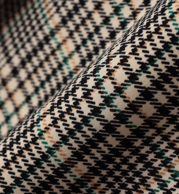 SHIPS Colors 「SHIPS Colors:〈洗濯機可能〉チェック プリント アシンメトリー フレア スカート」|フレア|