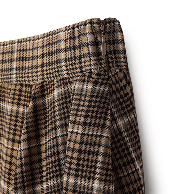 SHIPS Colors 「SHIPS Colors:〈洗濯機可能〉チェック プリント アシンメトリー フレア スカート」|フレア|