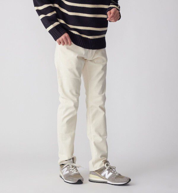 SHIPS「SHIPS: KAKEGAWA コーデュロイ 5ポケット スリム パンツ」|チノ|