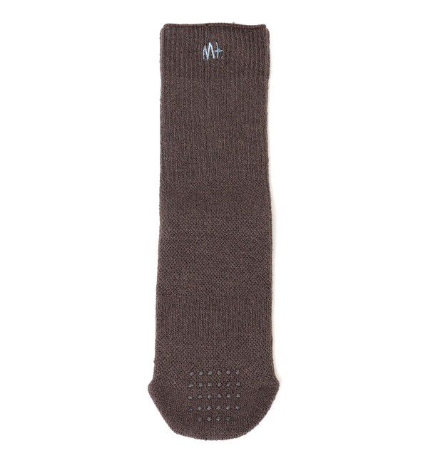 SHIPS KIDS「MOUN TEN.:ウール コットン リブ チューブ ソックス」|ソックス|ブラウン