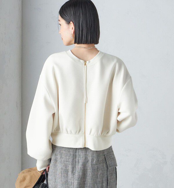 SHIPS for women「* 〈手洗い可能〉3WAY ペプラム ジップ ブルゾン 24SS ◇」|ブルゾン・スタジャン|