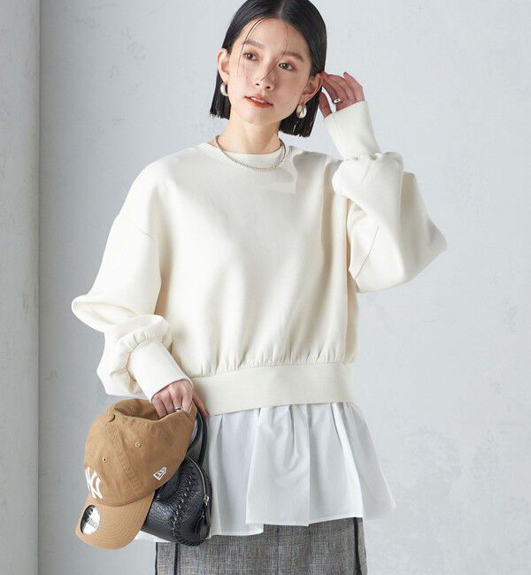 SHIPS for women「* 〈手洗い可能〉3WAY ペプラム ジップ ブルゾン 24SS ◇」|ブルゾン・スタジャン|