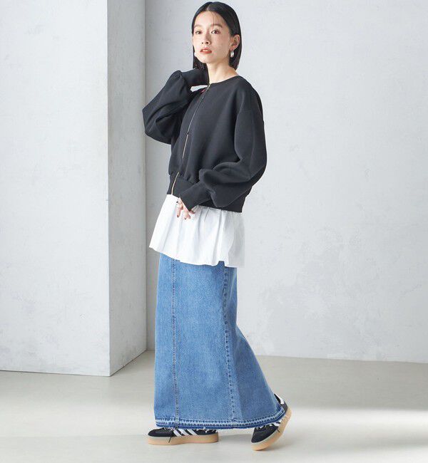 SHIPS for women「* 〈手洗い可能〉3WAY ペプラム ジップ ブルゾン 24SS ◇」|ブルゾン・スタジャン|