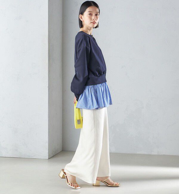 SHIPS for women「* 〈手洗い可能〉3WAY ペプラム ジップ ブルゾン 24SS ◇」|ブルゾン・スタジャン|