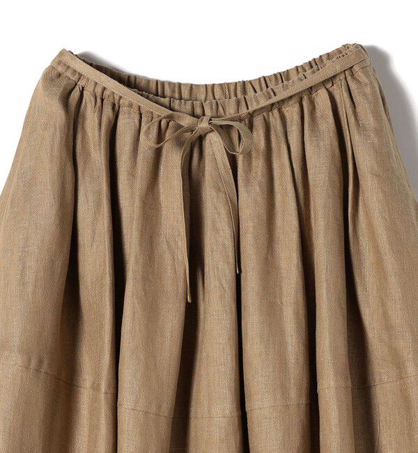 SHIPS for women「【SHIPS別注】Nell:麻 ドビー ボリューム スカート」|スカート|