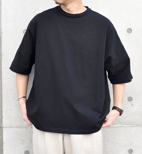 SHIPS any「SHIPS any: バックサイド / スリーブ プリーツ スケアスリーブ ワイド Tシャツ◇」|Tシャツ・カットソー|