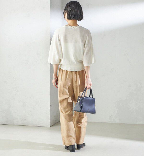 SHIPS for women「SHIPS Primary Navy Label:麻 レーヨン イージー パンツ」|その他|