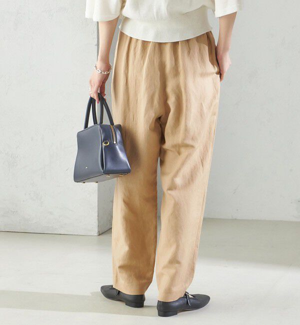 SHIPS for women「SHIPS Primary Navy Label:麻 レーヨン イージー パンツ」|その他|