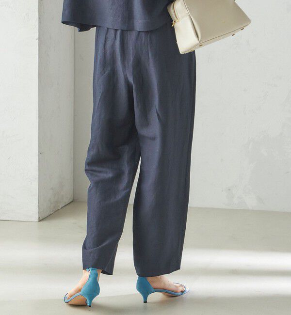 SHIPS for women「SHIPS Primary Navy Label:麻 レーヨン イージー パンツ」|その他|