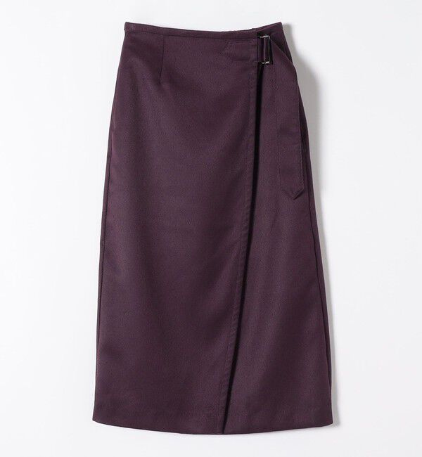 quaranciel「quaranciel:〈手洗い可能〉ツイル バックル ベルト ラップ スカート」|スカート|