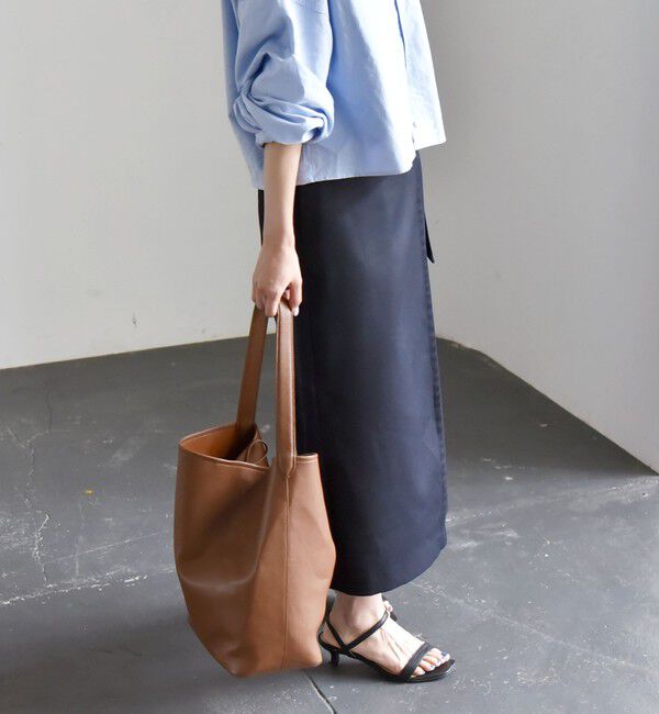 quaranciel「quaranciel:〈手洗い可能〉ツイル バックル ベルト ラップ スカート」|スカート|