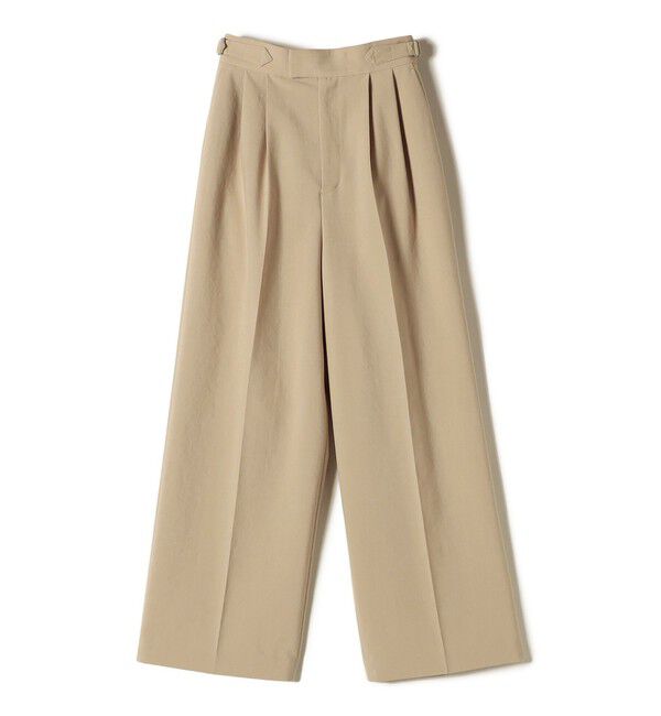 SHIPS for women「〈手洗い可能〉Asami 麻調合繊 2タック ワイドパンツ」|その他|