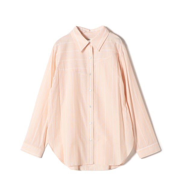 SHIPS for women「【WEB限定】〈洗濯機可能〉アシンメトリー ストライプ シャツ」|シャツ・ブラウス|