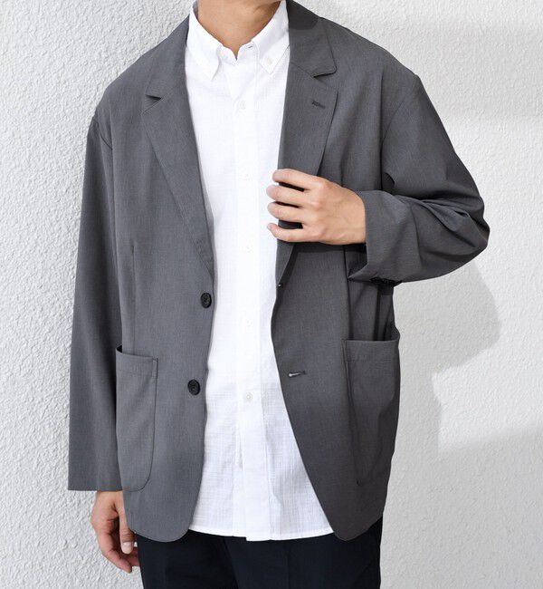 SHIPS any「SHIPS any:〈吸水速乾〉Rapidry リラックス ジャケット(セットアップ対応)◇」|テーラードジャケット|