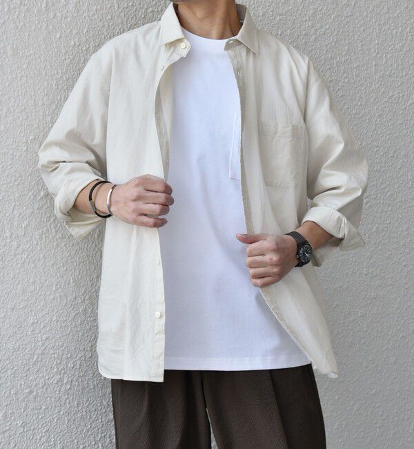 SHIPS any「SHIPS any:〈洗濯機可能〉コットン/リネン ７分袖 レギュラー シャツ 25SS◇」|シャツ・ブラウス|