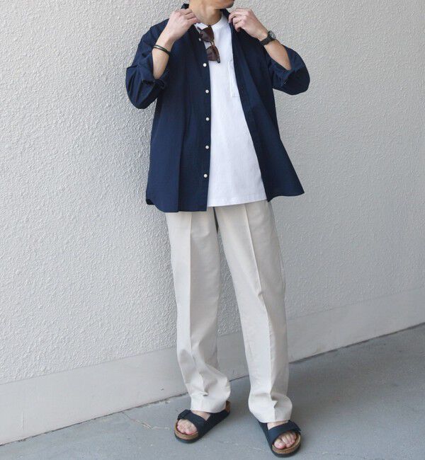 SHIPS any「SHIPS any:〈洗濯機可能〉コットン/リネン ７分袖 レギュラー シャツ 25SS◇」|シャツ・ブラウス|