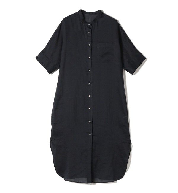 SHIPS for women「〈手洗い可能〉ラミー 4 スタンドカラー シャツ ワンピース」|ワンピース|