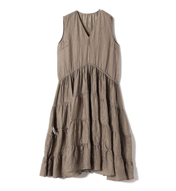 SHIPS for women「TORRAZZO DONNA:〈手洗い可能〉ティアード ノースリーブ ワンピース」|ワンピース|