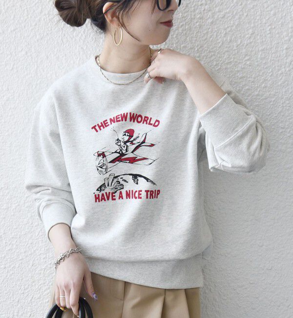 SHIPS any「《予約》【SHIPS any別注】THE KNiTS:〈洗濯機可能〉ロゴ プリント スウェット 26SS」|スウェット・ジャージ|