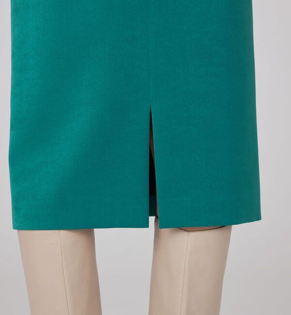 Ballsey「ブラッシュドサテン サイドポケットタイトスカート」|タイト|