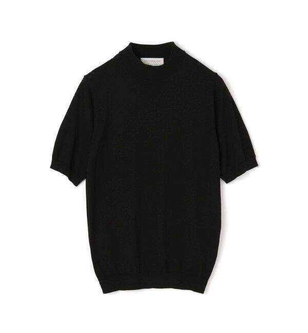 TOMORROWLAND MENS「シルクコットン モックネックプルオーバー SESIA」|ニット・セーター|19 ブラック