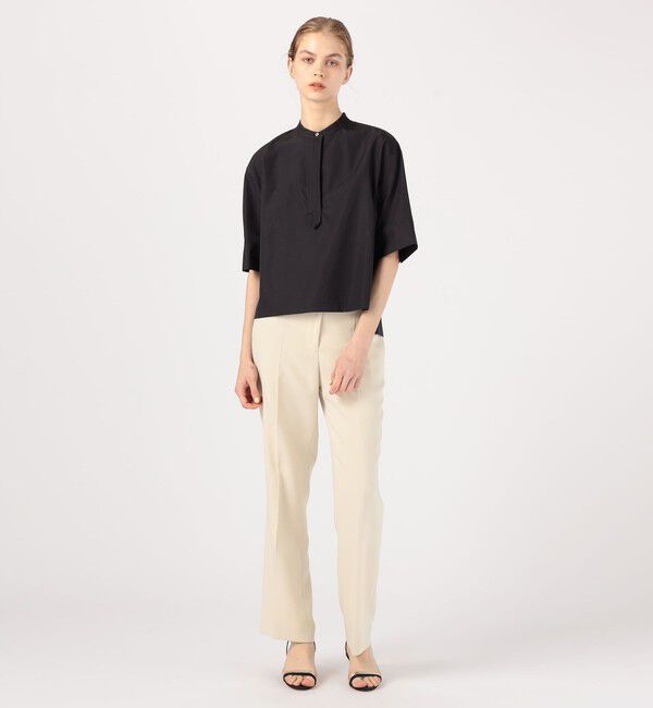 TOMORROWLAND collection「コットントロピカル サイドスリットブラウス」|シャツ・ブラウス|