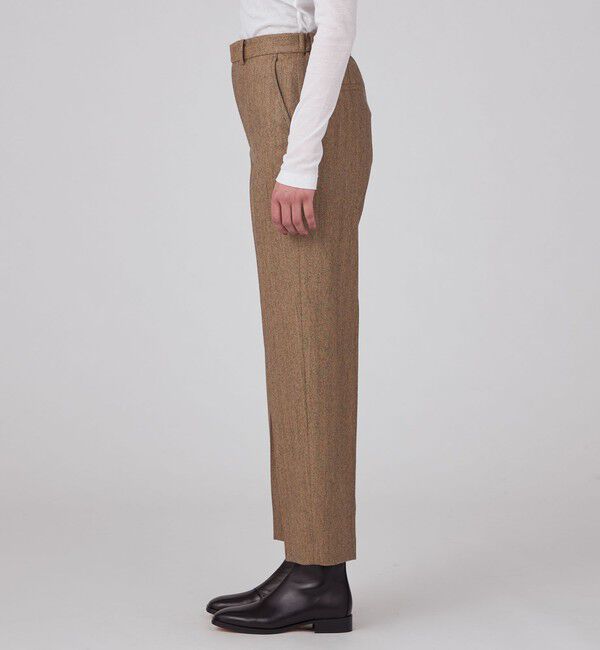 MACPHEE「ウールサキソニー テーパードパンツ」|スラックス|
