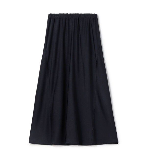 DES PRES「サテンジョーゼット マーメイドスカート」|フレア|69 ネイビー